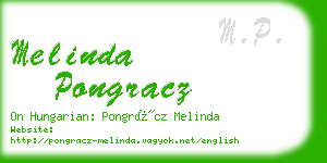 melinda pongracz business card